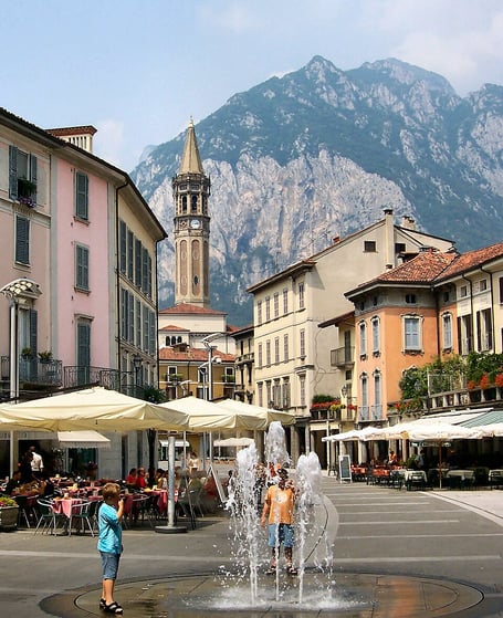 Lecco in the Lombardy region of Italy