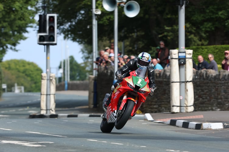 Dean Harrison lapped at a an average of a staggering 131.6mph during the John McGuinness Tribute Lap (Photo: Callum Staley/CJS Photography)
