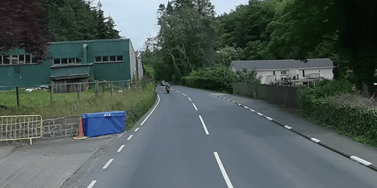 A road closure is in place between the junctions of the Cronk-y-Voddy crossroads and Poortown Road