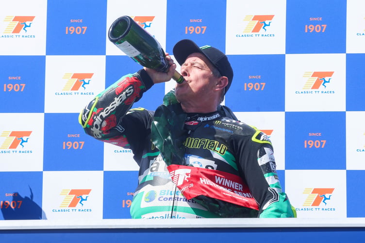 Historic Senior Classic TT Podium. Classic TT 2026. Photo by Callum Staley (CJS Photography)