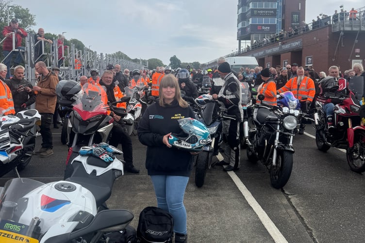 Helayna had her husband Dan's ashes in her rucksack