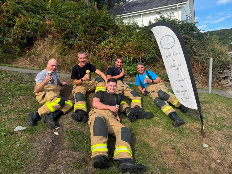 Douglas Coastguard Rescue Team said the free hospitality 'was much needed once the boy was safe on what was a warm afternoon'. (Photo: Billy Clegg)