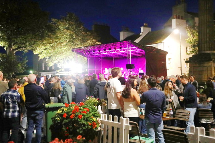 Large crowds gathered in the old capital of mann for the music festival