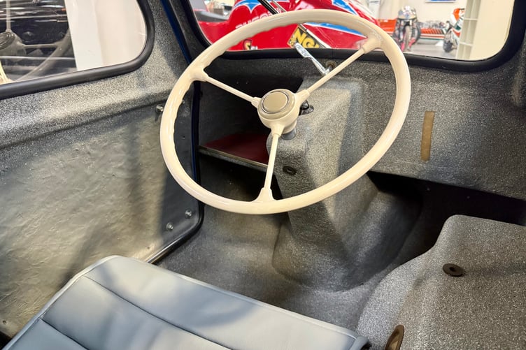 It's a tight squeeze inside, but Jeremy Clarkson managed to get in and drive it in a famous BBC Top Gear episode back in 2008