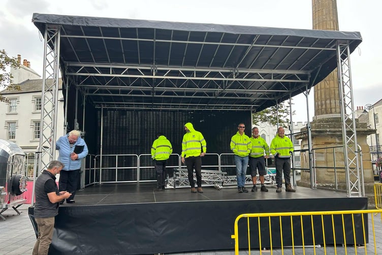 Mannin Music have been delighted to help spec and facilitate the purchase of the stage by Castletown Commissioners