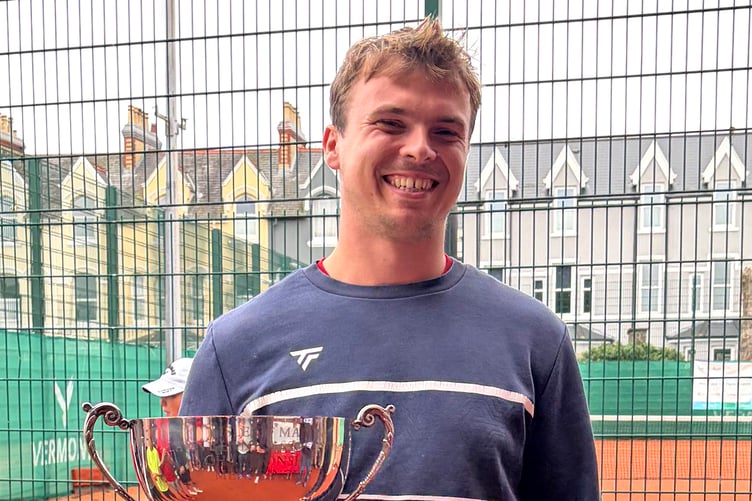 Sean Drewry was also in top form, claiming three trophies of his own during the nine-day championships at Douglas LTC