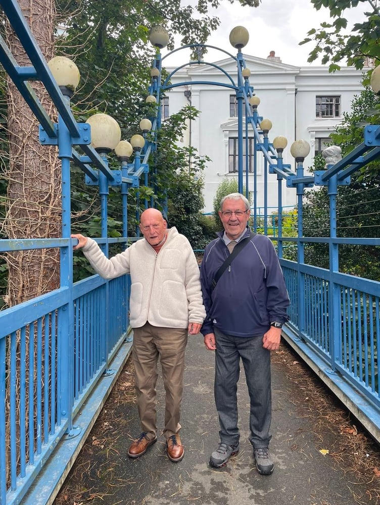 Manx Museum bridge designers Trevor Norris (left) and Allan Bright
