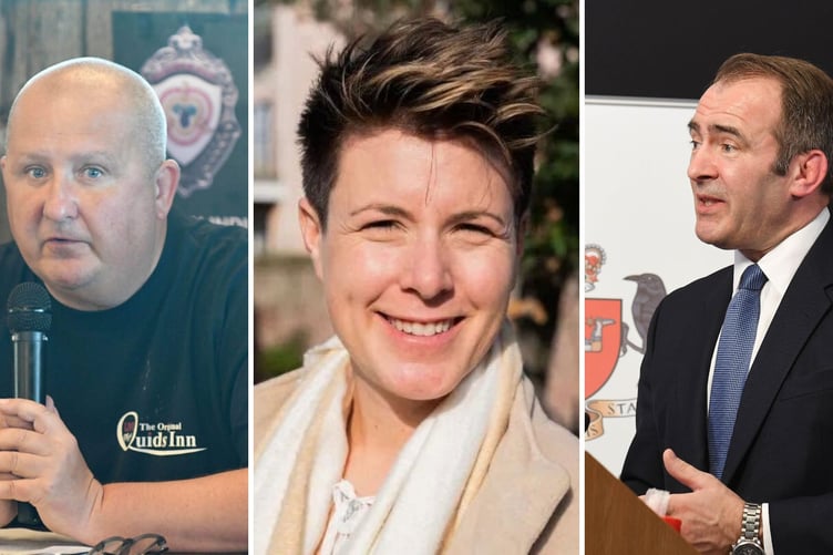Andy Saunders, Katryna Baptist and Alfred Cannan will take part in the first 'Hot Wings Hustings'