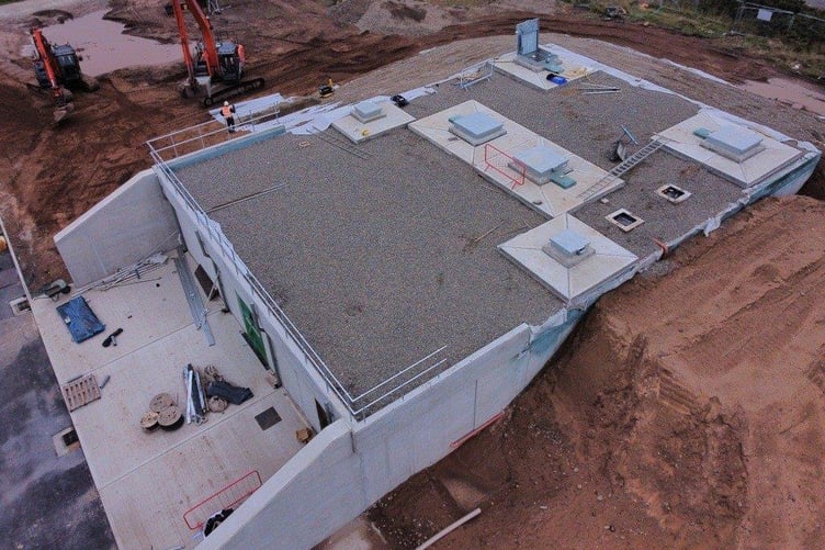 The new Jurby Service Reservoir is near completion