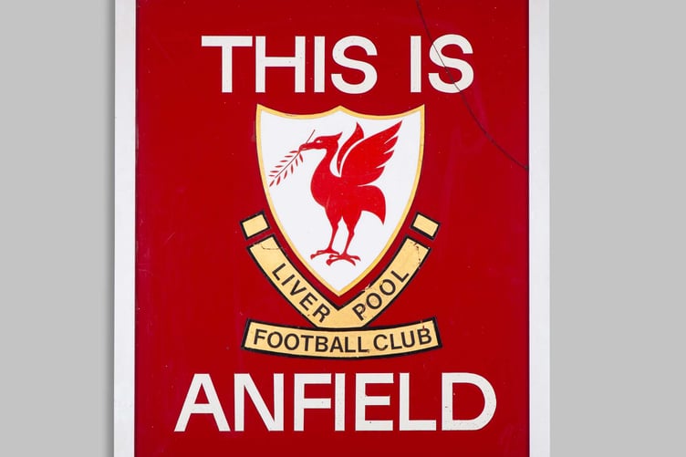 The famous Liverpool FC sign that spent years in the Isle of Man's capital