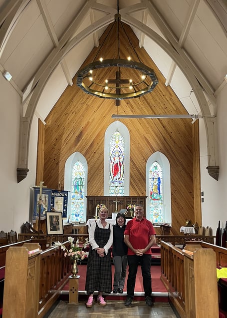 Louise Whitelegg, Diocese of Sodor and Man, Vicar Janice Ward and Jason Corkill, from Brew & Corkill worked closely with Louise and Janice to identify the requirements and manage the installation