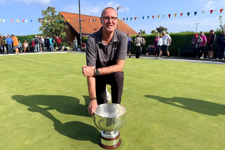 Ben Phillips was the winner of the men's competition at the September Bowls Festival - see full report on page ?? (Photo: Glynn Hargraves)