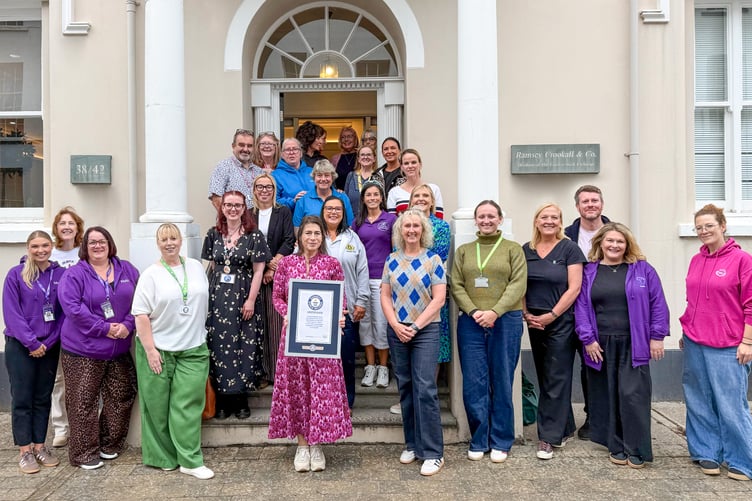 Representatives of the 22 charities that benefited from July's Pilates World Record Attempt and Wellness Festival held at Knockaloe