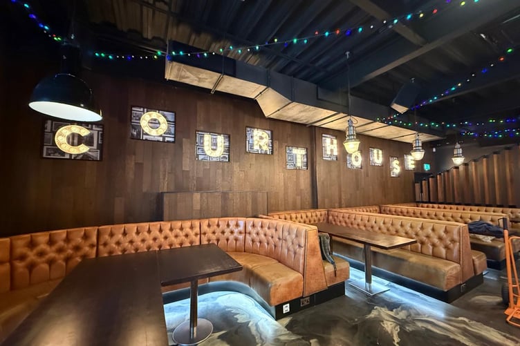 Newley renovated the premises offers wall art and plush leather sofas