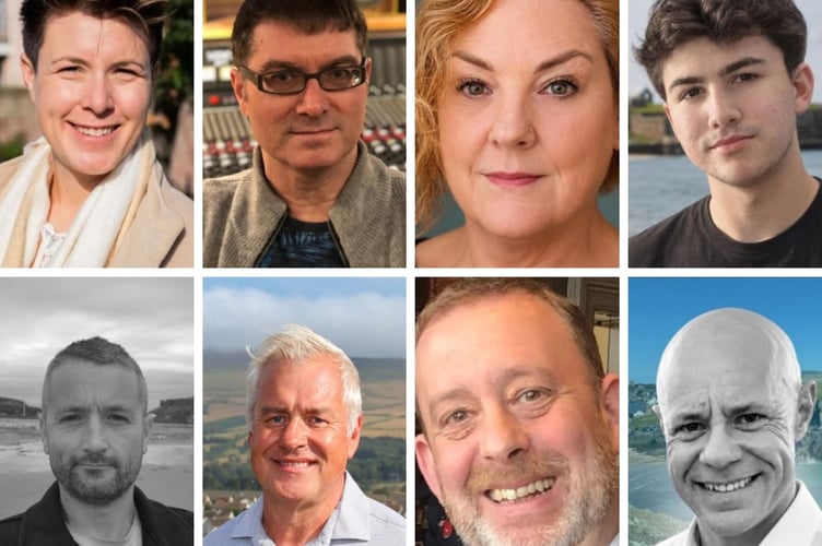 Candidates standing in Glenfaba and Peel (L-R from the top - Katryna Baptist, Mark Cleator; Colleen Dale-Beeton; Daniel Davison; James Hampton; Ray Harmer; Alex Perriam and Geoffrey Pugh)
