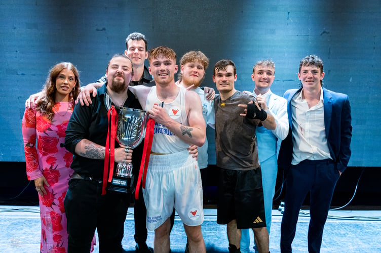 Winner Dillon Barton poses with the trophy at this year's Thriller in the Villa event (All photos: Chris Kirkham Photography)