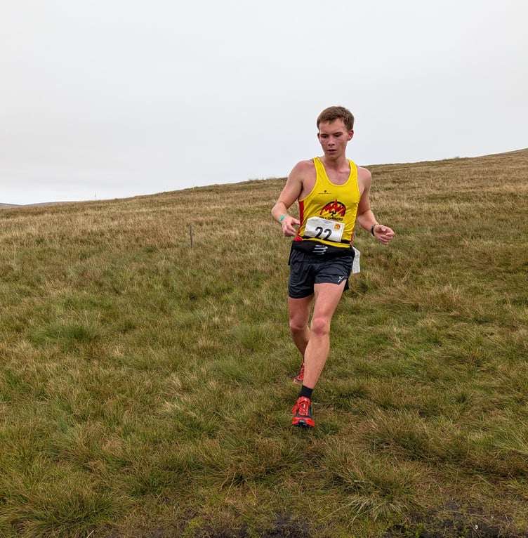 Boxer turned fell runner Oliver Harrison delivered a knockout blow to win the Spirit of Axnfell race last weekend (Photo: Nigel Maddocks)
