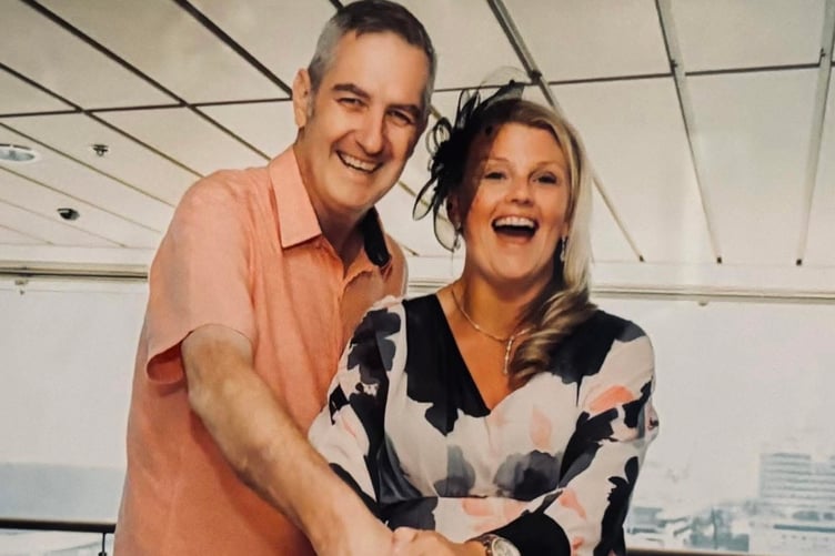 A beautiful couple: Darren and Liz Hignett