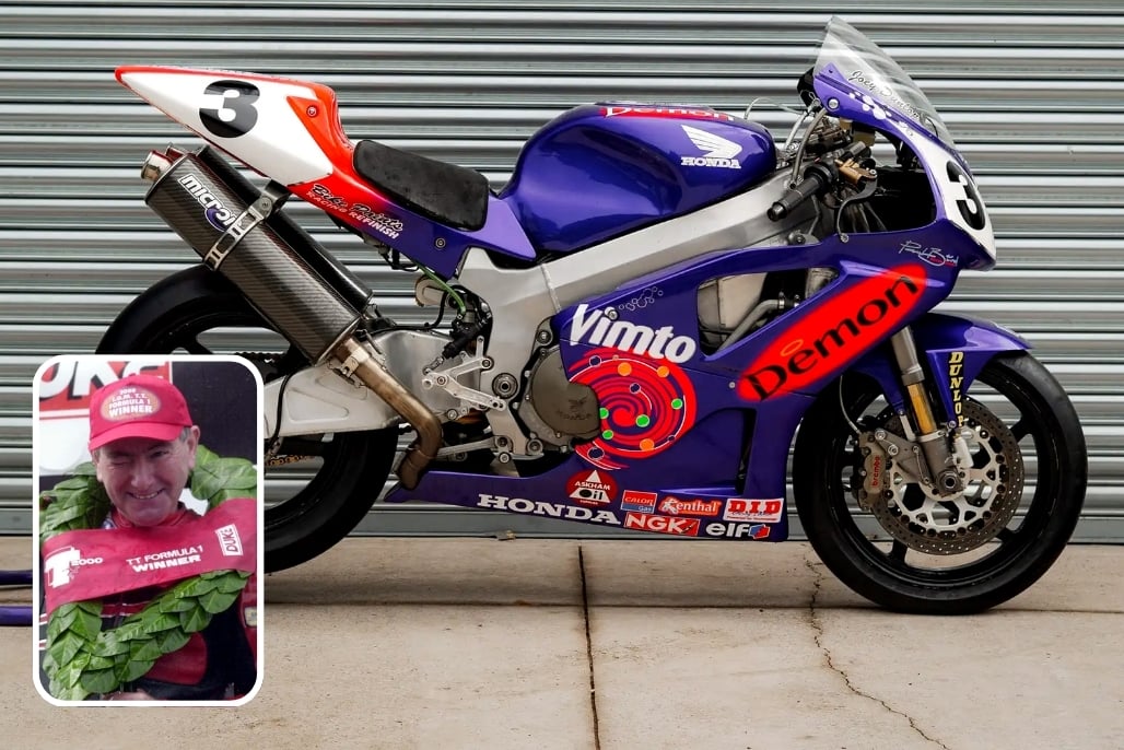 Iconic Joey Dunlop Isle of Man TT machine up for grabs