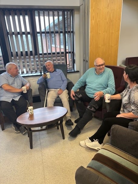 Sight Matters service users at the charity's headquarters