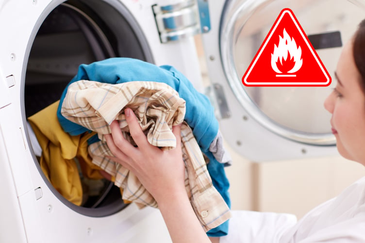 The fire service issued a warning over dryers catching fire