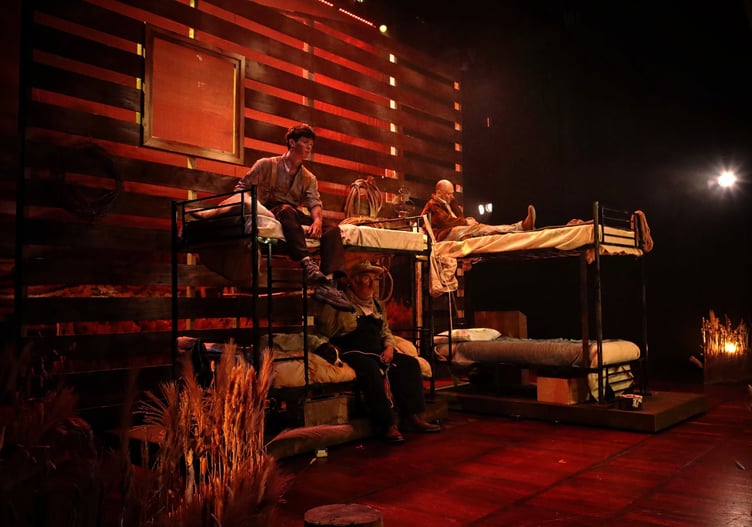 Rio Osborne, Chris Jagus and Dan Gray in the Bunkhouse