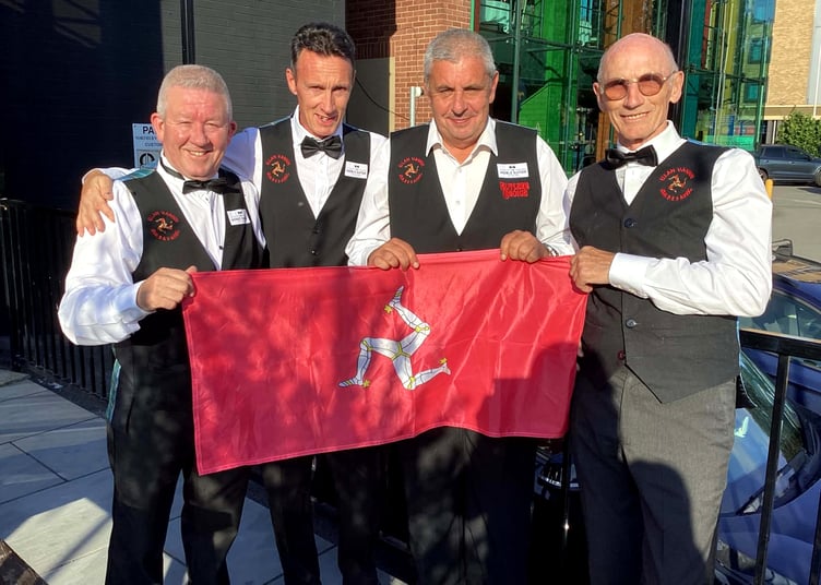 The Isle of Man masters team which flew the flag at the recent Home Internationals in Leeds: (left to right) Paul Smyth, Peter Kirkham, Chris Dagnall and Paddy Delaney