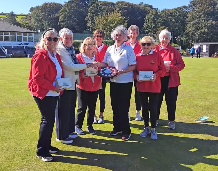 The Castletown A team that won the JMS Veterans Shield at Breagle Glen last week