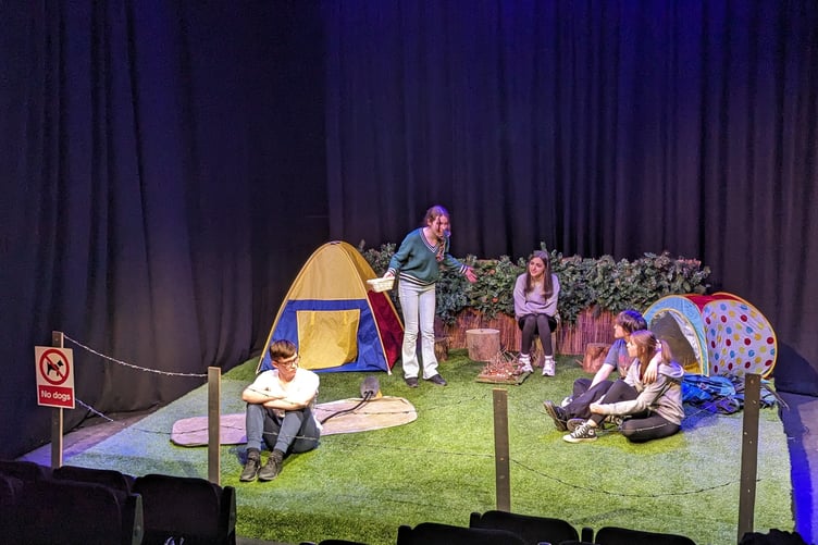 Kensington Art’s performance of Kiss, Marry, Push Off Cliff by Josh Azouz at York Theatre Royal in 2024