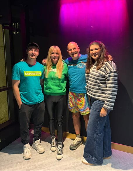 Members of the Samaritans crew alongside Sid Batty and David Island