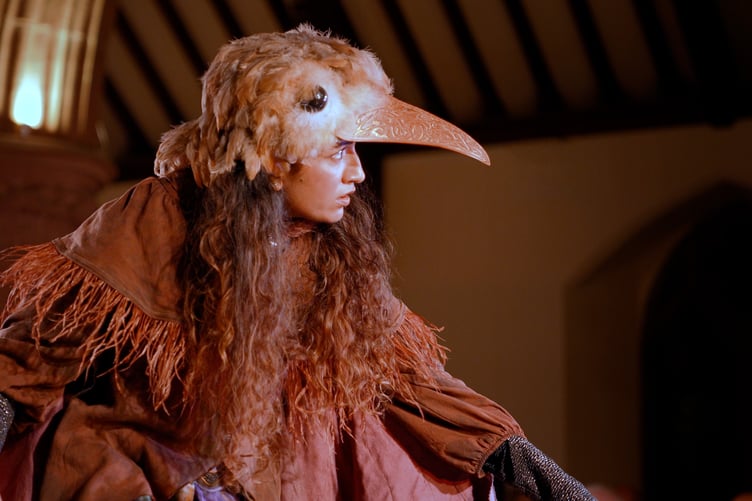 Dancer and Choreographer Sanea Singh performs as The Wren in Manx Language Opera Caillagh