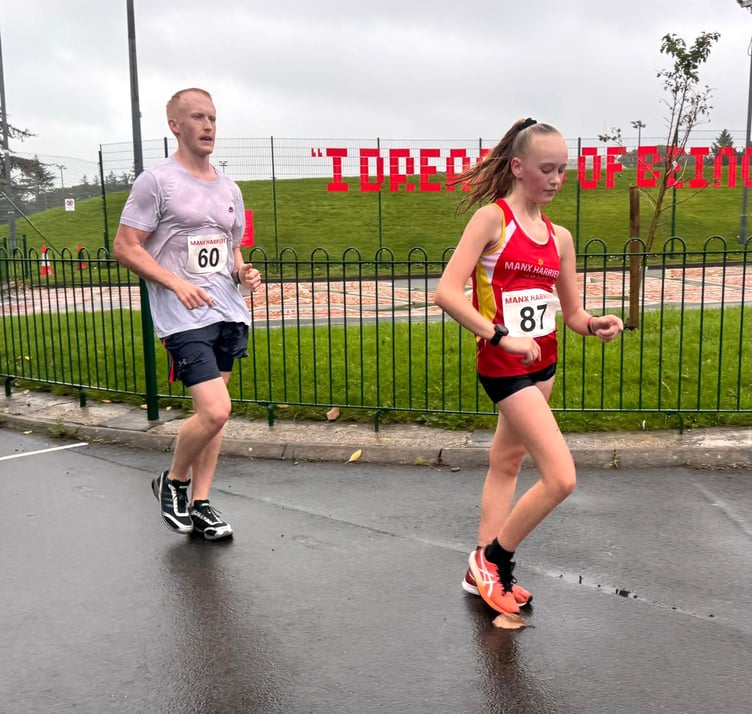 Lilee Fletcher and Dan Gibson were the top two in last weekend's Novice One-hour Challenge Walk at the NSC (Photo: Steve Partington)