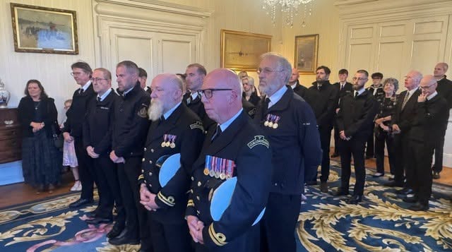 The recipients of the awards in attendance at Government House