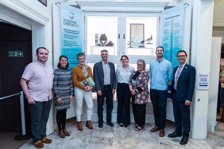 Biosphere Board members at the new Jeihosphere exhibition at the Manx Museum (All photos: dkphotography)