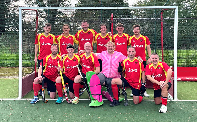 The Isle of Man men’s over-35s hockey team that got the better of Chester in the first England Hockey Championships last weekend