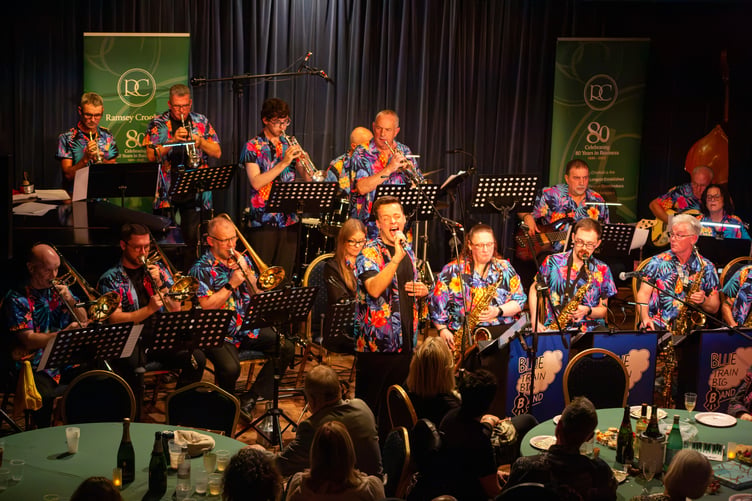 Blue Train Big Band perform at the Port Erin Jazz Festival