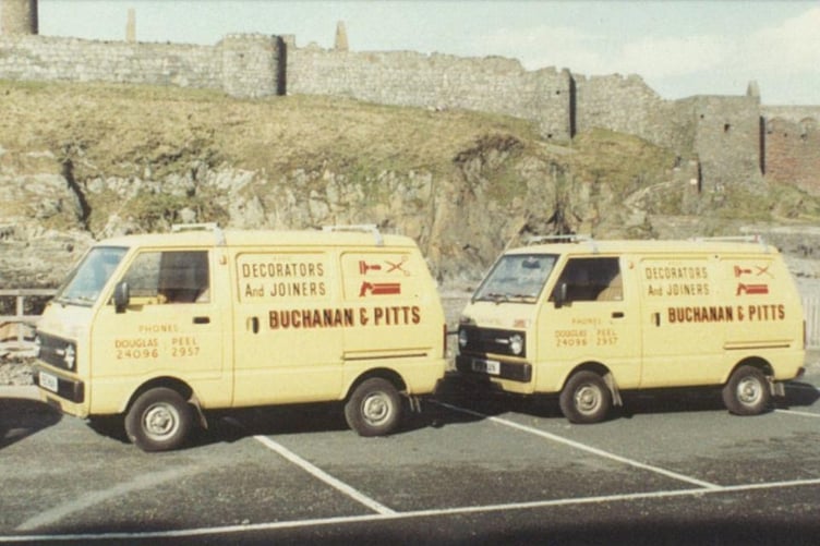 The Buchanan and Pitts vans back in the day by Fenella Beach in Peel