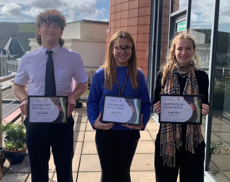 Left to right: Dante Kunstel, Holly McEvoy and Isabelle Nazar