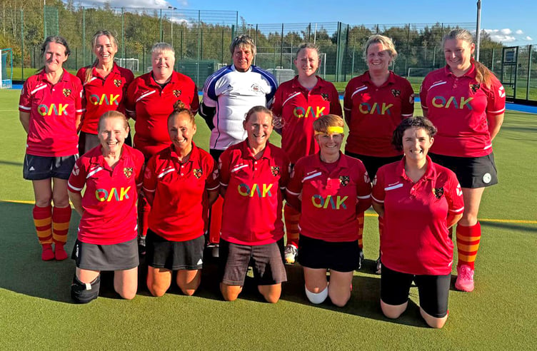 The Isle of Man women's over-45s team that went up against Aire Valley in the England Hockey Championships at the weekend