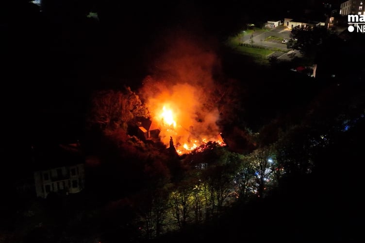 More than 30 personnel initially responded (Photo: Juan Turner/Manx.News)