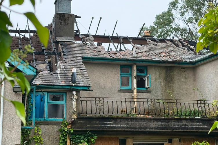 The fire occurred at Sea Court on Victoria Road. A police presence could be seen there this morning (Photo: James Campbell/Media Isle of Man)