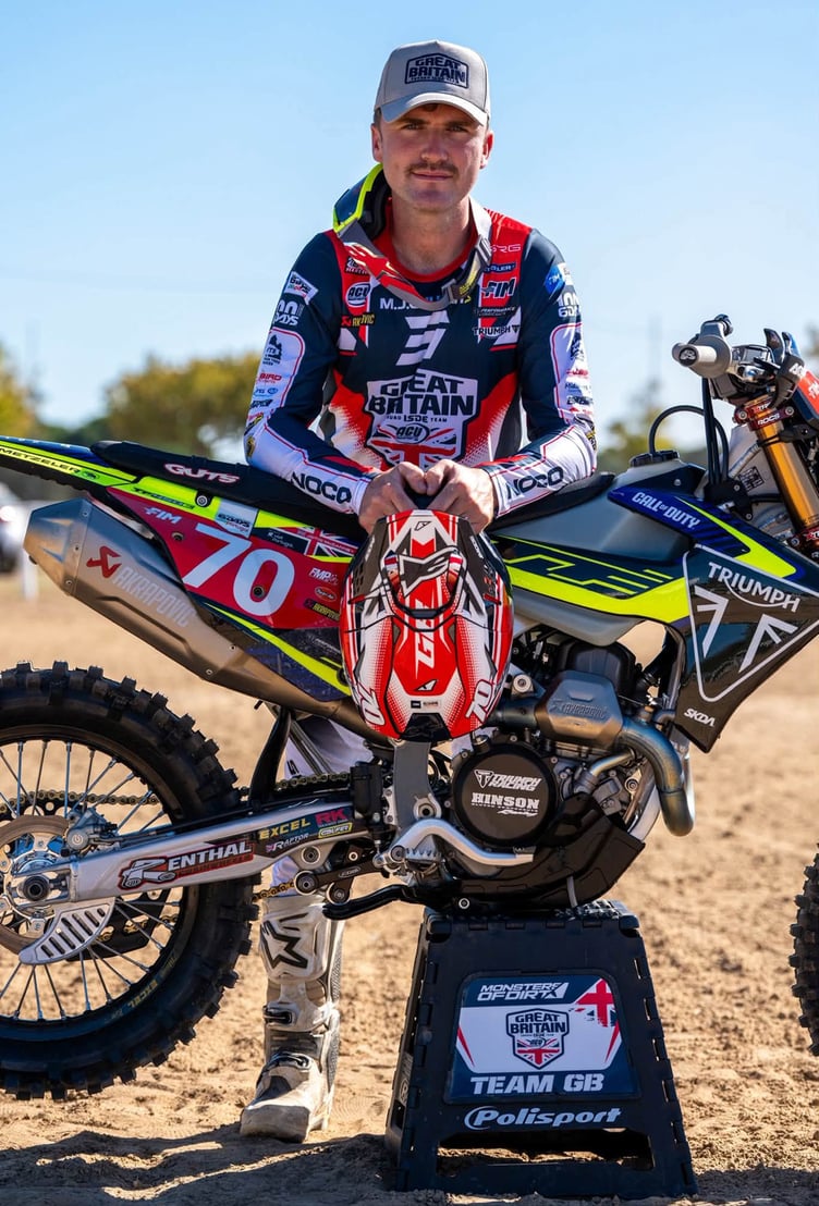 Jamie McCanney had started the 2026 ISDE well before a technical issue forced his withdrawal (Photo: ACE British ISDE Team)