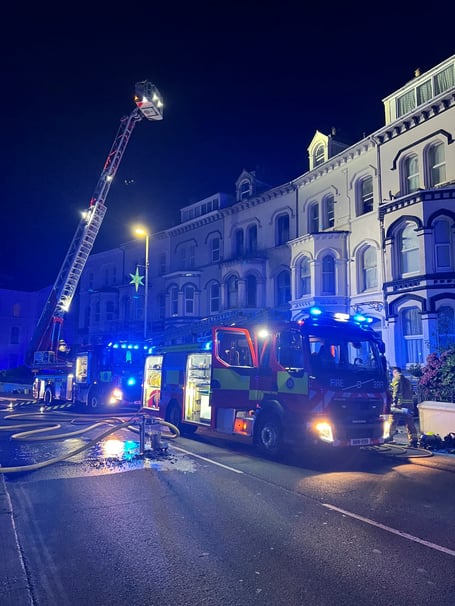 Scene of the incident on Bucks Road