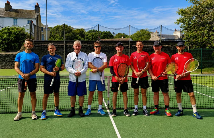 The Isle of Man tennis team that defeated Norfolk in their opening County Championship match recently