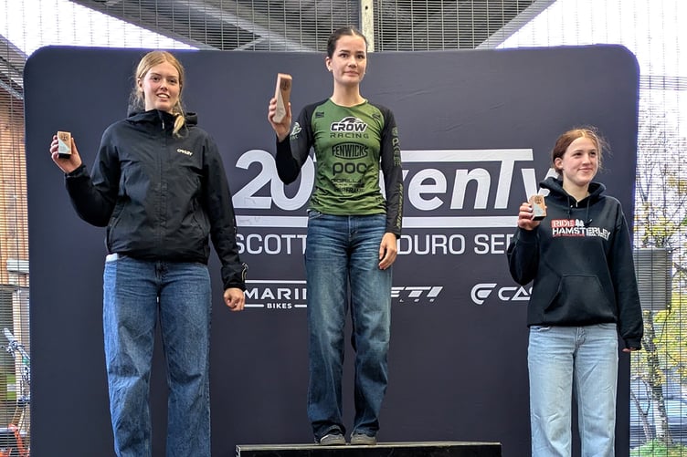 Port Erin's Coral Heginbotham (left) finished an excellent second overall in the under-21 women's class