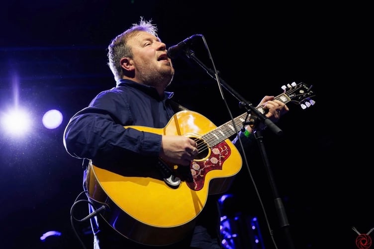 Ian Thompson performing at a previous gig
