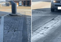 Pictures show sinking promenade paving as repairs set to start