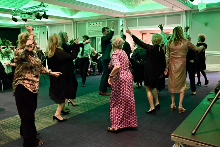 There was plenty of dancing after the meal and raffle!