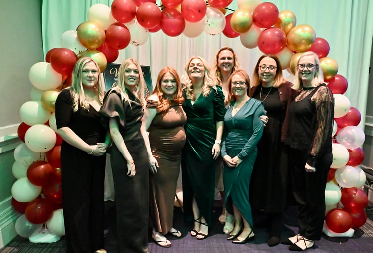 Members of the Crosby Cricket women's team enjoying the celebration