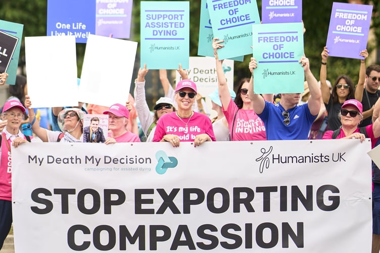 Jersey passed an assisted dying law, which received Royal Assent in July (Photo: Humanists UK)